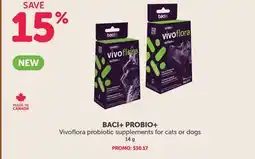 Mondou BACI+ PROBIO+ Vivoflora probiotic supplements for cats or dogS offer