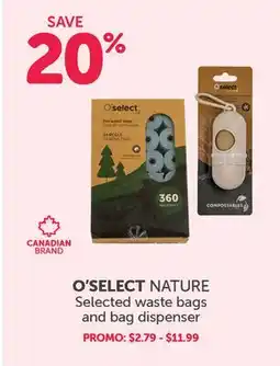 Mondou O'SELECT NATURE Selected waste bags and bag dispenser offer