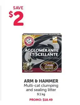 Mondou ARM & HAMMER Multi-cat clumping and sealing litter offer