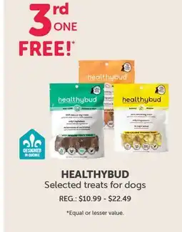Mondou HEALTHYBUD Selected treats for dogs offer