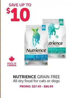 Mondou NUTRIENCE GRAIN FREE All dry food for cats or dogs offer