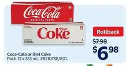 Walmart Coca-Cola or Diet Coke offer
