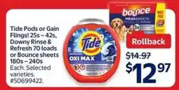 Walmart Tide Pods or Gain Flings! offer