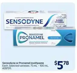 Walmart Sensodyne or Pronamel Toothpaste offer