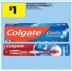Real Canadian Superstore Colgate Toothpaste or Manual Toothbrush offer