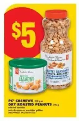 No Frills PC Cashews / Dry Roasted Peanuts offer
