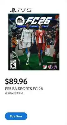 Walmart PS5 EA SPORTS FC 26 offer