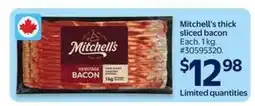 Walmart Mitchell's thick sliced bacon offer