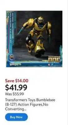 Walmart Transformers Toys Bumblebee (B-127) Action Figures offer