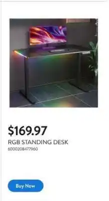 Walmart RGB STANDING DESK offer