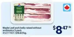 Walmart Maple Leaf pork belly offer
