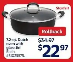 Walmart Starfrit 7.2-qt. Dutch Oven with Glass Lid offer