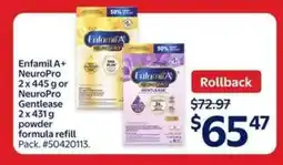 Walmart Enfamil A+ NeuroPro or NeuroPro Gentlease offer
