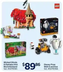 Walmart Wicked Glinda & Elphaba Visit Munchkinland and Disney Pixar Wall-E and Eve offer