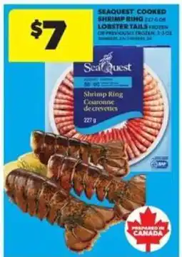 Real Canadian Superstore Seaquest Cooked Shrimp Ring or Lobster Tails offer