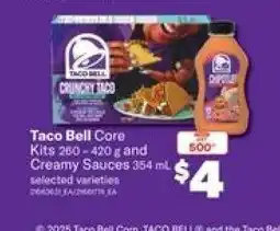 Real Canadian Superstore Taco Bell Core Kits and Creamy Sauces offer