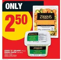 No Frills Ziggy's Salads or Fresh Pasta offer