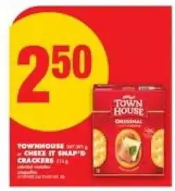 No Frills TOWNHOUSE or CHEEZ IT SNAP'D CRACKERS offer