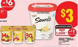 No Frills Yoplait Source or Minigo Yogurt offer