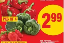 No Frills PKG OF 4 Red and Green Peppers offer
