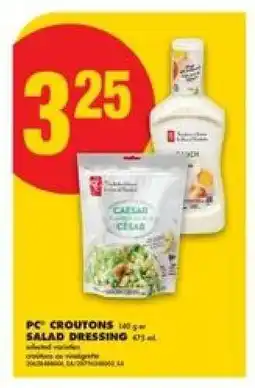 No Frills PC Croutons / Salad Dressing offer