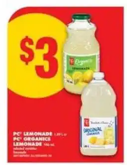No Frills PC Lemonade / PC Organics Lemonade offer