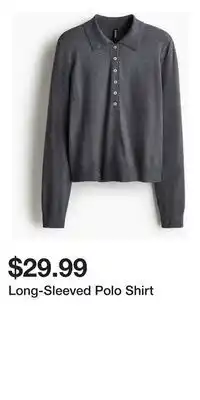 H&M Long-Sleeved Polo Shirt offer