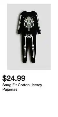 H&M Snug Fit Cotton Jersey Pajamas offer