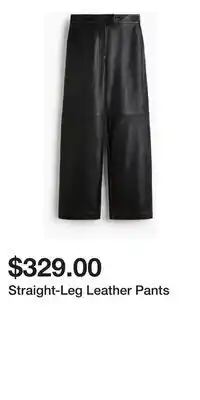 H&M Straight-Leg Leather Pants offer