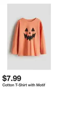 H&M Cotton T-Shirt with Motif offer