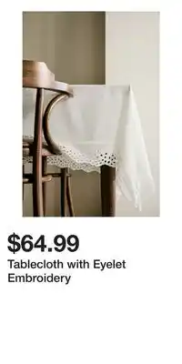 H&M Tablecloth with Eyelet Embroidery offer