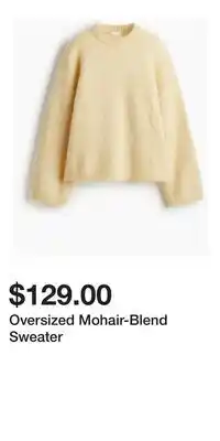 H&M Oversized Mohair-Blend Sweater offer