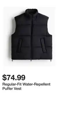 H&M Regular-Fit Water-Repellent Puffer Vest offer