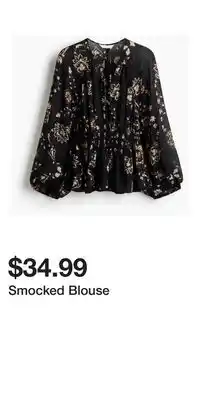 H&M Smocked Blouse offer