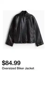 H&M Oversized Biker Jacket offer