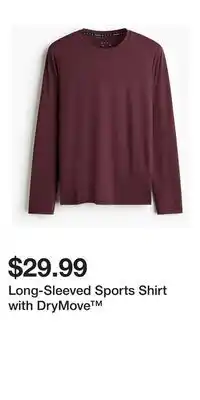 H&M Long-Sleeved Sports Shirt with DryMove offer