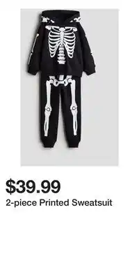 H&M 2-piece Printed Sweatsuit offer