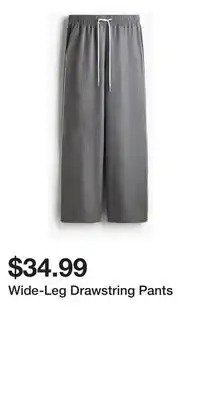 H&M Wide-Leg Drawstring Pants offer