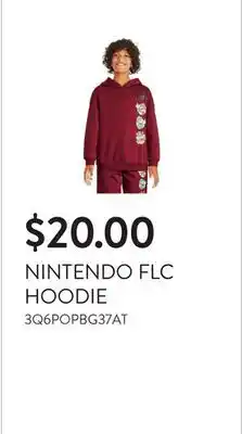 Walmart NINTENDO FLC HOODIE offer