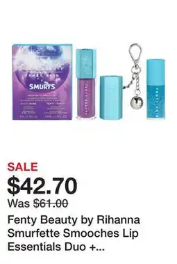 Sephora Fenty Beauty by Rihanna Smurfette Smooches Lip Essentials Duo + Keychain offer