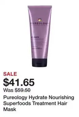 Sephora Pureology Hydrate Nourishing Superfoods Treatment Hair Mask offer