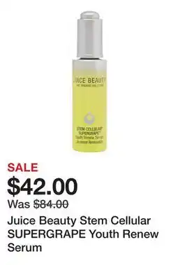 Sephora Juice Beauty Stem Cellular SUPERGRAPE Youth Renew Serum offer