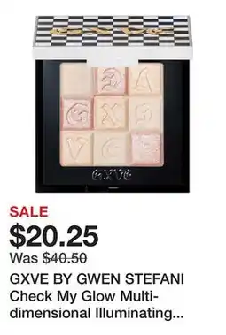 Sephora GXVE BY GWEN STEFANI Check My Glow Multi-dimensional Illuminating Talc-Free Highlighter offer