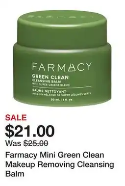 Sephora Farmacy Mini Green Clean Makeup Removing Cleansing Balm offer