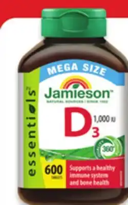 Walmart Jamieson mega size vitamin D3 offer