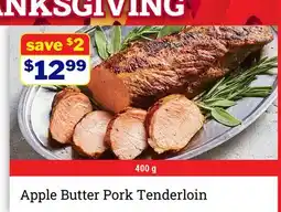 M & M Food Market Apple Butter Pork Tenderloin offer