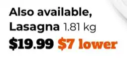 M & M Food Market Lasagna offer