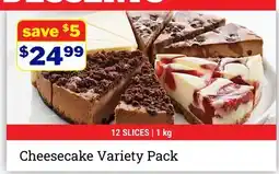 M & M Food Market Cheesecake Variety Pack offer