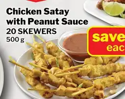 M & M Food Market Chicken Satay with Peanut Sauce offer