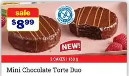 M & M Food Market Mini Chocolate Torte Duo offer
